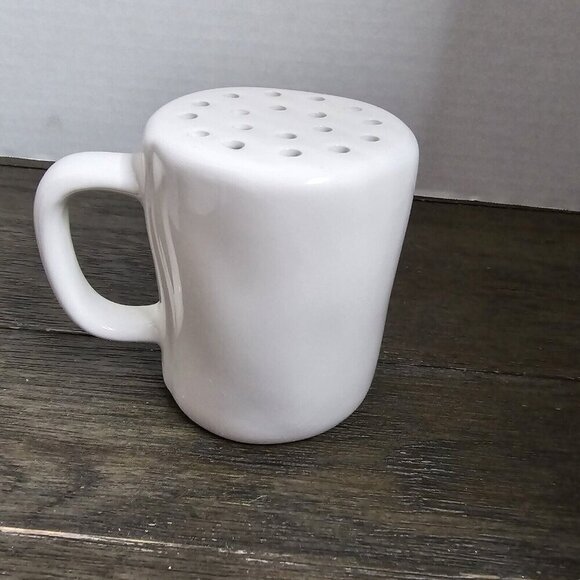 Rae Dunn Artisan Parmesan Cheese Shaker White Black Letters 2022 Magenta - Picture 5 of 9